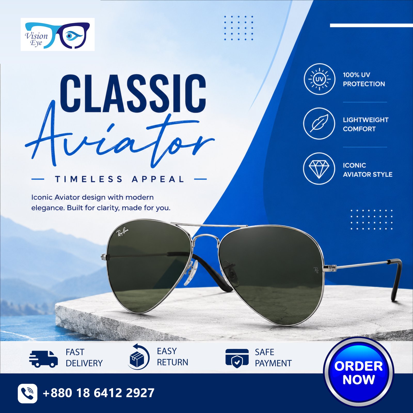 Classic Aviator Sunglasses